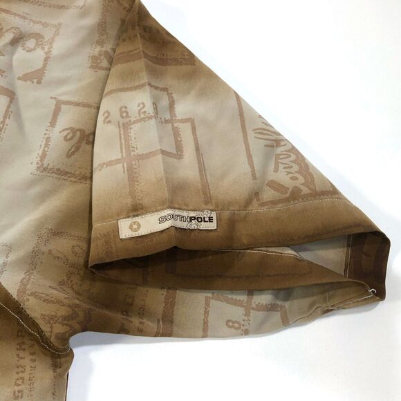 Southpole Men's Brown Striped Shirt Large - Picture 2 of 6